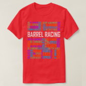 Barrel Racing Words T-shirt (Design voorkant)