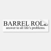 Barrel Roll 8 Bumpersticker (Voorkant)
