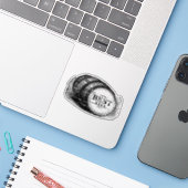 Barrel Sticker (Laptop met iPhone)