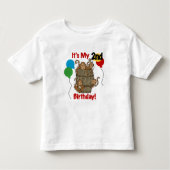 Barrel van Apen 2e Verjaardag Tshirts en geschenke (Voorkant)