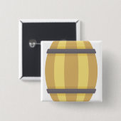Barrel Vierkante Button 5,1 Cm (Voorkant /achterkant)