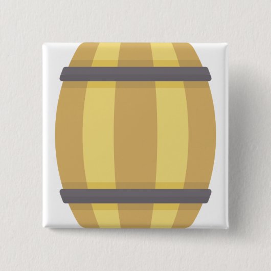 Barrel Vierkante Button 5,1 Cm (Voorkant)