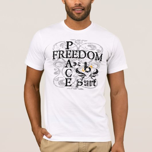 Barrel X Limited "Freedom/Peace"-Surf T-shirt (Voorkant)