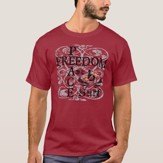 Barrel X Limited "Freedom/Peace"-Surf T-shirt (Voorkant)