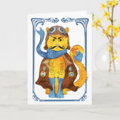 Barren Van Kat Card Kaart (Gele Bloem)