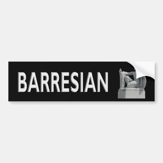 Barresian Bumpersticker (Voorkant)