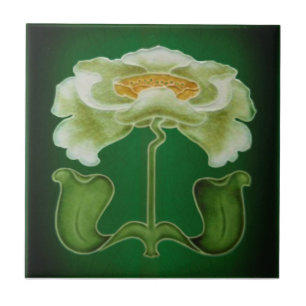 Barrett Art Nouveau Repro 1905 Faux Relief Tile Tegeltje
