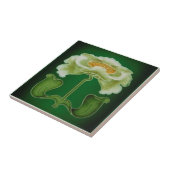 Barrett Art Nouveau Repro 1905 Faux Relief Tile Tegeltje (Zijkant)