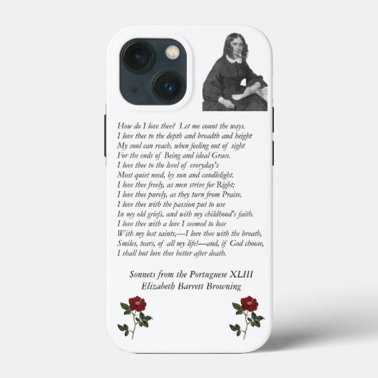 Barrett Browning - Sonnetten van de Portugese 43 Case-Mate iPhone Case (Achterkant)