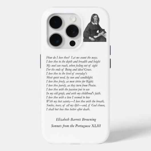 Barrett Browning - Sonnetten van de Portugese 43 Case-Mate iPhone Case (Achterkant)