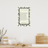 Barrett Browning - Sonnetten van de Portugese 43 Poster (Keuken)