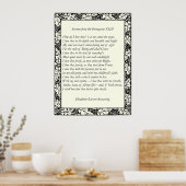 Barrett Browning - Sonnetten van de Portugese 43 Poster (Keuken)