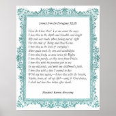 Barrett Browning - Sonnetten van de Portugese 43 Poster (Voorkant)