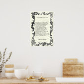 Barrett Browning - Sonnetten van de Portugese 43 Poster (Keuken)