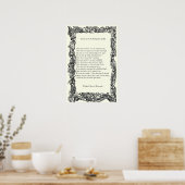 Barrett Browning - Sonnetten van de Portugese 43 Poster (Keuken)