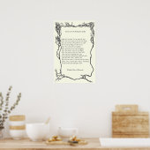Barrett Browning - Sonnetten van de Portugese 43 Poster (Keuken)