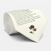 Barrett Browning - Sonnetten van de Portugese 43 Stropdas (Opgerold)