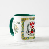Barrett Claddagh Irish Shield Mug Mok (Voorkant links)