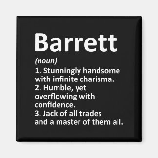 Barrett Definitie Gepersonaliseerde Naam Grappig Magneet