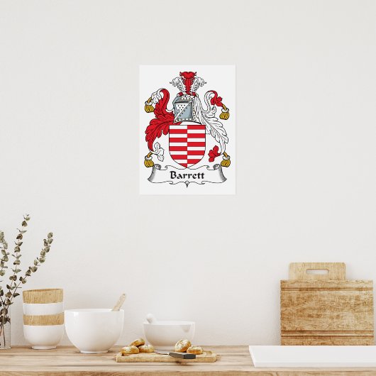 Barrett Family Crest Poster (Keuken)