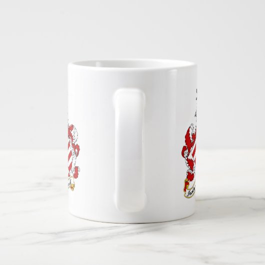 Barrett Irish Coat of Arms gepersonaliseerd Grote Koffiekop (Achterkant)