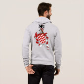 Barrett Irish Coat of Arms gepersonaliseerd Hoodie (Achterkant volledig)