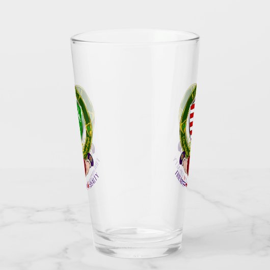 Barrett Irish Shield & Claddagh Beer Glas (Rechts)