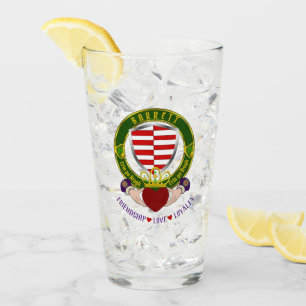 Barrett Irish Shield & Claddagh Beer Glas