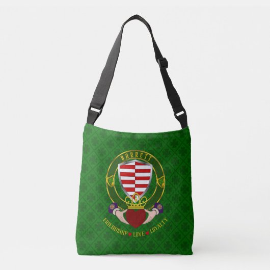 Barrett Irish Shield & Claddagh Crossbody Tas (Voorkant)