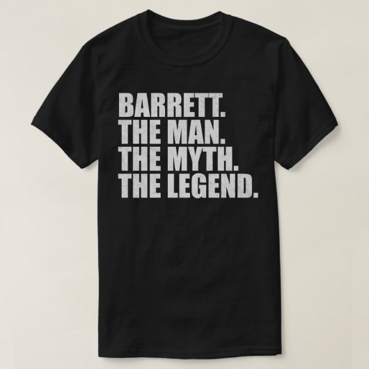 BarrettBarrett Naam Barrett Voornaam T-shirt (Design voorkant)