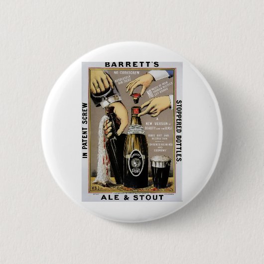 Barretts Ale en Stout Ronde Button 5,7 Cm (Voorkant)
