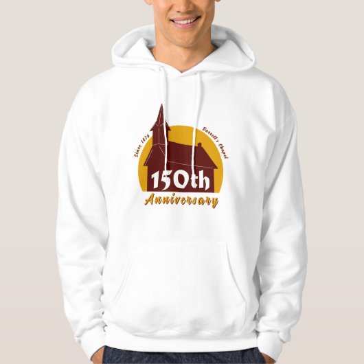 Barrett's Chapel Men's 150th Anniversary Hoodie (Voorkant)