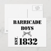 Barricade Boys Odds and Eds Briefkaart (Voorkant / Achterkant)
