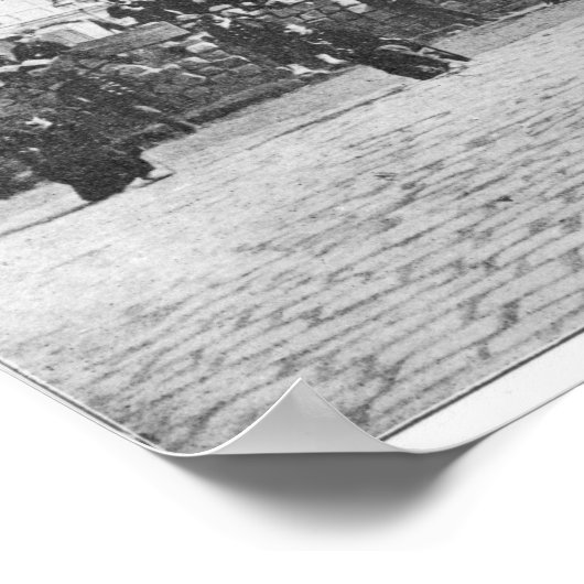 Barricade in de Faubourg Saint-Antoine Poster (Hoek)