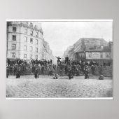 Barricade in de Faubourg Saint-Antoine Poster (Voorkant)