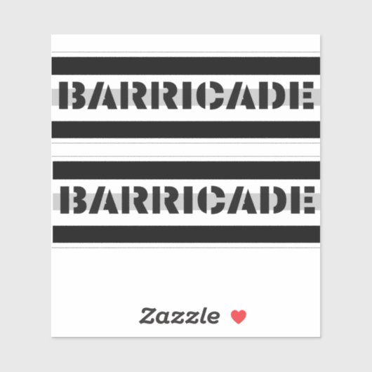 Barricade Sticker (Vel)