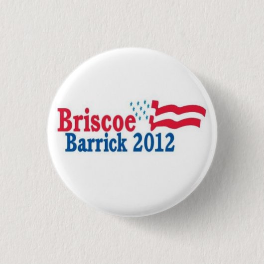 Barrick/briscoe 2012 ronde button 3,2 cm (Voorkant)