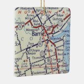 Barrie ON  Map Keramisch Ornament (Rechts)