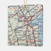 Barrie ON  Map Keramisch Ornament (Links)