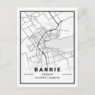 Barrie Ontario Canada Travel City Map Briefkaart