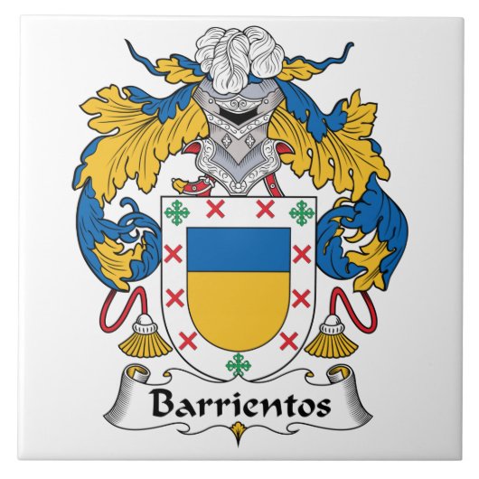 Barrientos Family Crest Tegeltje (Voorkant)