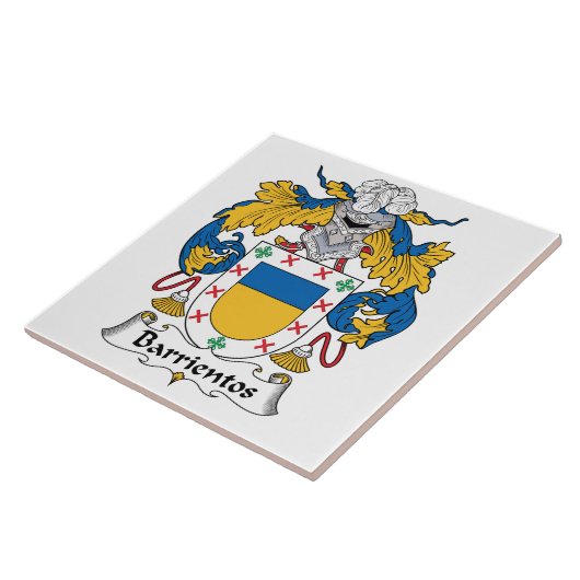 Barrientos Family Crest Tegeltje (Zijkant)