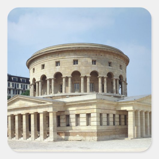 Barriere de La Villette, 1784-87 Vierkante Sticker (Voorkant)