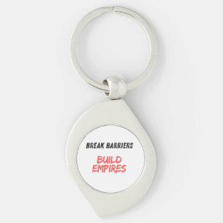 Barrières doorbreken, rijken opbouwen sleutelhanger