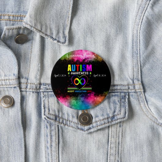 Barrières overwinnen Autisme Awareness Button (In situ)