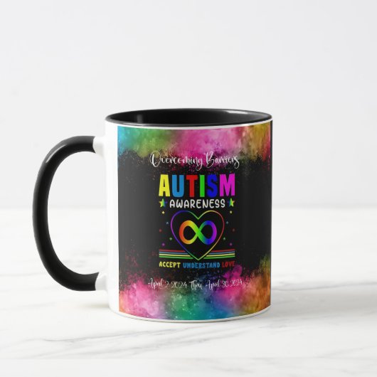 Barrières overwinnen Autisme Bewustzijn Moeder Mok (Links)