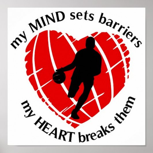 BARRIERS BASKETBALL PLAYER POSTER (Voorkant)