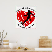 Barriers Lady Soccer Poster (Keuken)