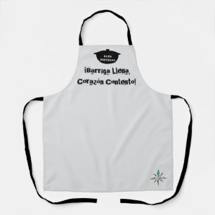 Barriga Llena, Corazón Contento Medium Apron Schort