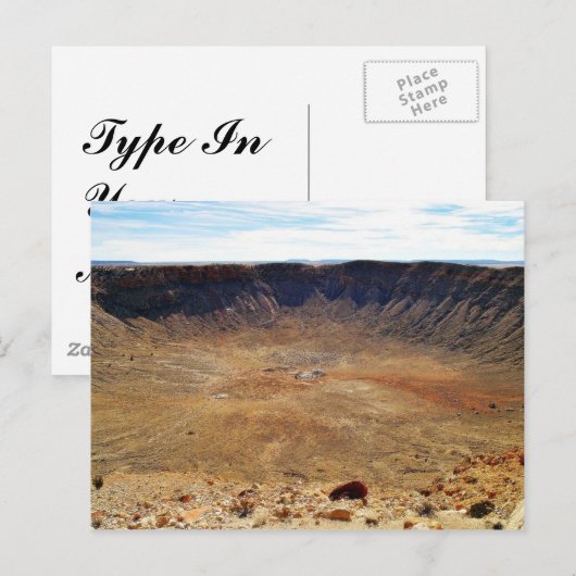 Barringer Meteorietkrater Briefkaart (Voorkant / Achterkant)